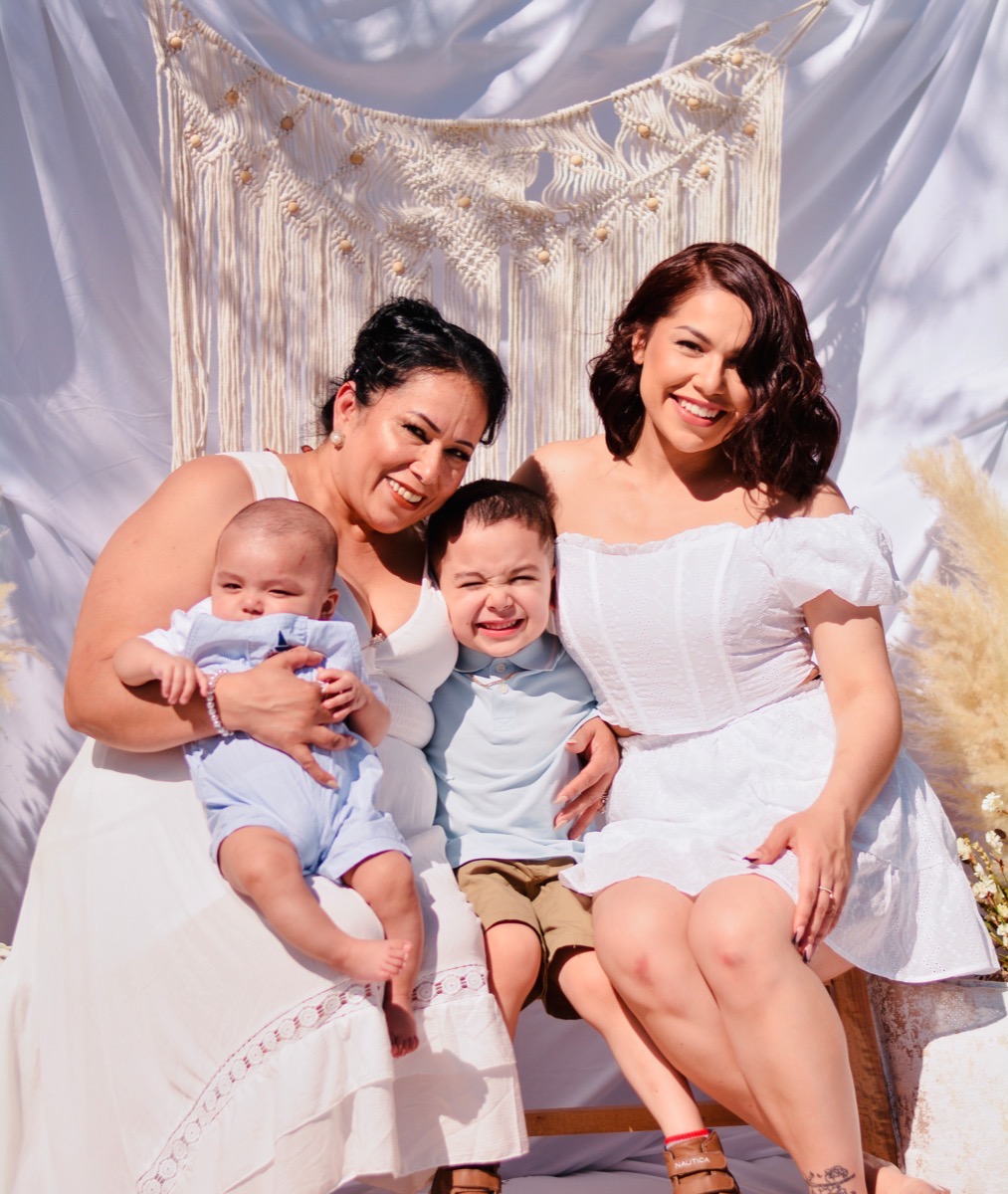 Miriam Cervantes, Las Vegas licensed insurance advisor, with her two sons